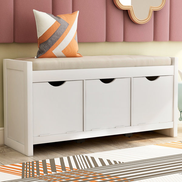 Latitude Run® Rivera Solid Wood Cubby Storage Bench & Reviews Wayfair